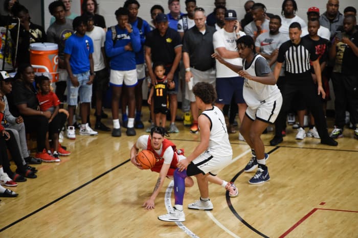 4-star G Bishop Boswell during the EYBL on July 21, 2022, in Augusta, South Carolina. (Photo by Katie Goodale of the USA Today Network)